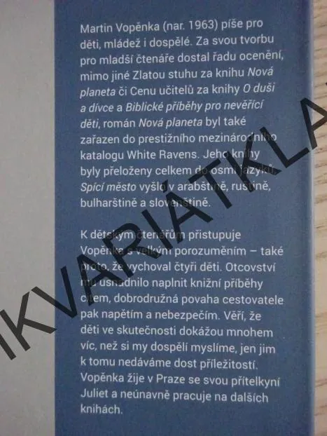 SPÍCÍ MĚSTO, MARTIN VOPĚNKA, **an