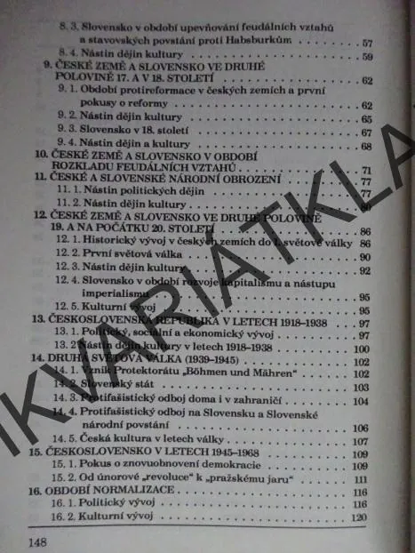 STRUČNÉ DĚJINY ČESKÝCH ZEMÍ A SLOVENSKA, OLDŘICH KAŠPAR, ZDENĚK KAŠPAR, **an