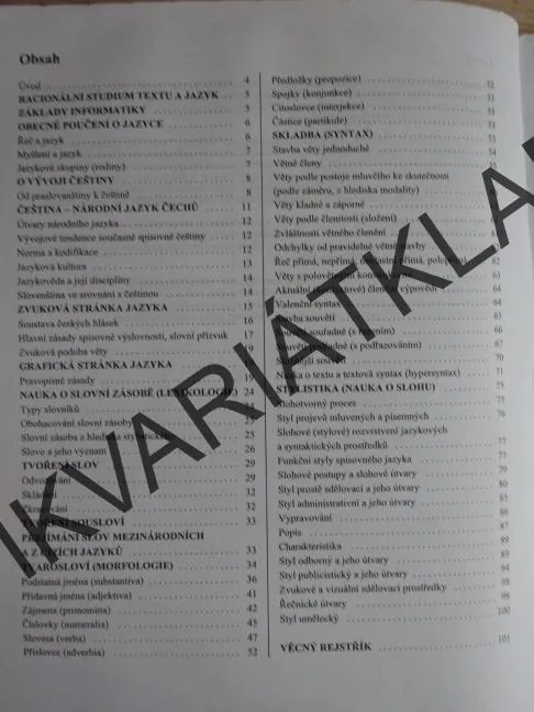 ČESKÝ JAZYK V KOSTCE PRO STŘEDNÍ ŠKOLY, MARIE SOCHROVÁ