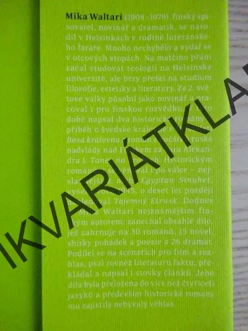 TAJEMNÝ ETRUSK, MIKA WALTARI, **an