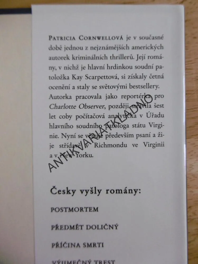 NAKAŽLIVÁ SMRT, PATRICIA CORNWELLOVÁ, **an