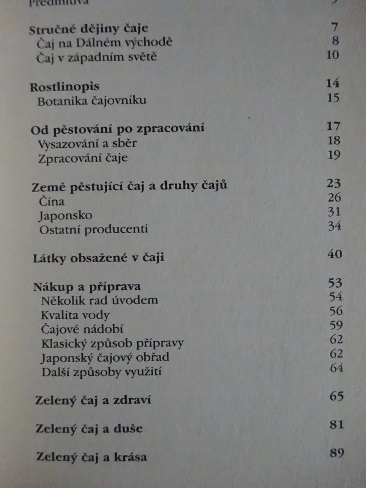 ZELENÝ ČAJ, MALÁ KNIHOVNIČKA ZDRAVÍ, **an