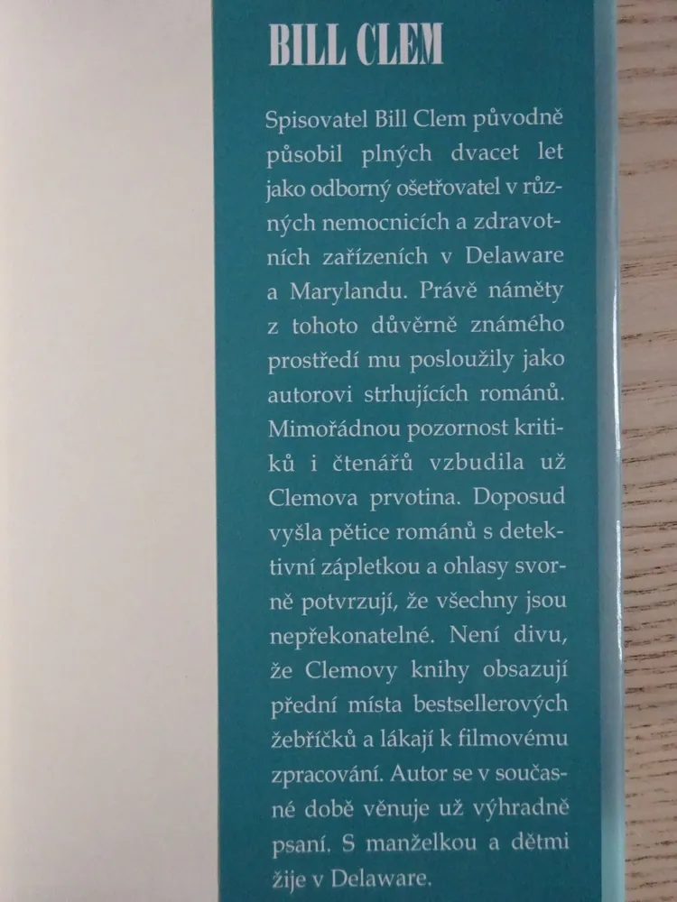 DOKONALÁ PAST, BILL CLEM, **an