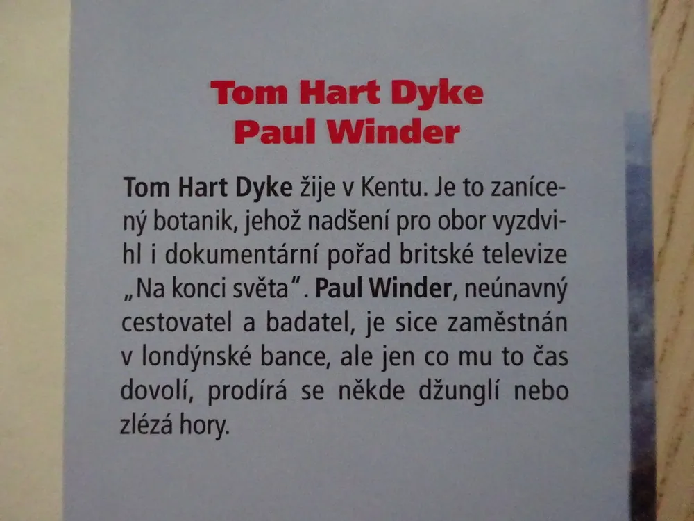 MRAKY NAD RÁJEM, TOM HART DYKE, PAUL WINDER, **an