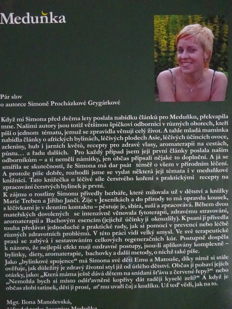 KNIHOVNIČKA MEDUŇKY 6 - LÉČIVÁ SÍLA ČERSTVÉHO KOŘENÍ, SIMONA PROCHÁZKOVÁ GRYGÁRKOVÁ, **an