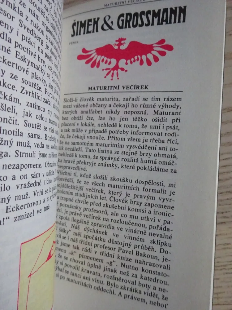 BESÍDKA BÝVALÝCH ŽÁKŮ ZVLÁŠTNÍ ŠKOLY, ŠIMEK, GROSSMANN, KRAMPOL, **an