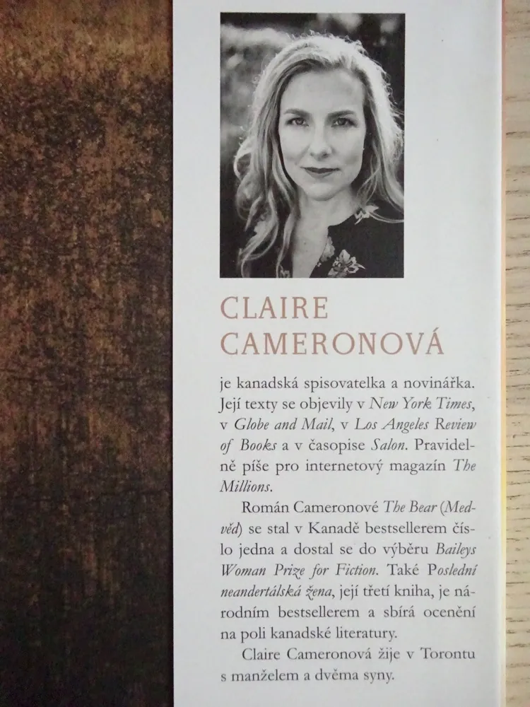 POSLEDNÍ NEANDERTÁLSKÁ ŽENA, CLAIRE CAMERONOVÁ, **an