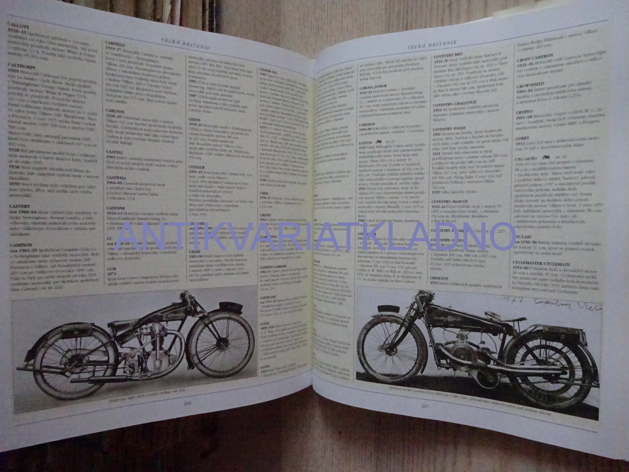 ENCYKLOPEDIE MOTOCYKLY, HUGO WILSON, **an