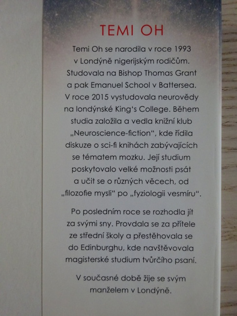 SNÍŠ O DRUHÉ ZEMI?, TEMI OH, **an