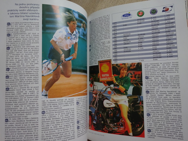 MARTINA NAVRÁTILOVÁ, ČESKÝ TENISOVÝ SVAZ, HARVARDSKÉ FONDY, **an