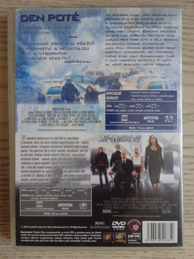 DEN POTÉ, X-MEN EVOLUCE ZAČÍNÁ, DVD FILM 2X