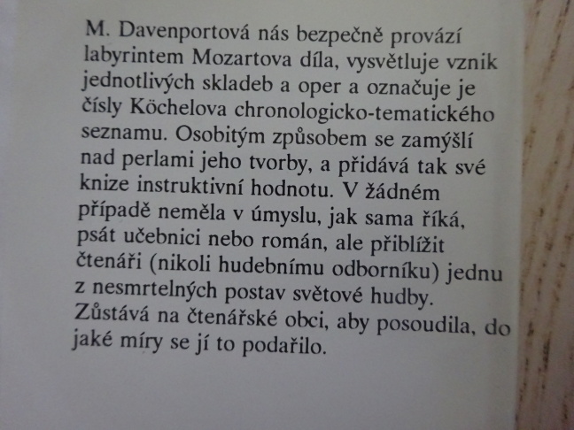 MOZART, MARCIA DAVENPORTOVÁ, HUDBA, **an