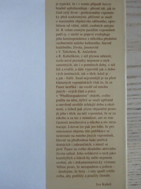 KONTRAPUNKTY ŽIVOTA, JIŘÍ PAUER, **an