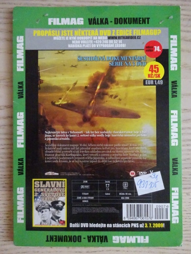 IWO JIMA, 36 DNÍ PEKLA 1-3, DVD FILM DOKUMENT VÁLKA