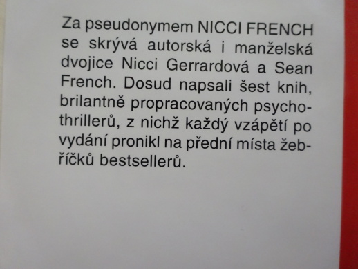 ČERVENÝ POKOJ, NICCI FRENCH, **an