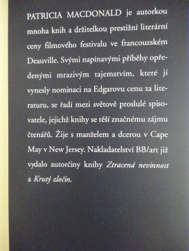 HRANICE ODVAHY, PATRICIA MACDONALDOVÁ, **an