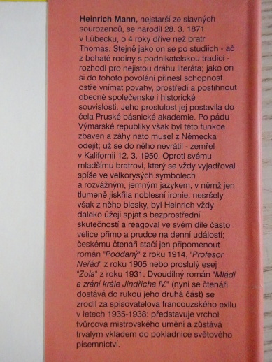 ZRÁNÍ KRÁLE JINDŘICHA IV., HEINRICH MANN, **an