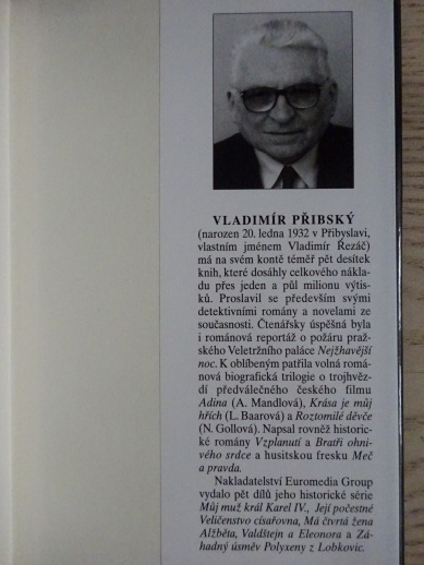 MILENEC KRÁLOVNY VDOVY, VLADIMÍR PŘIBSKÝ, **an
