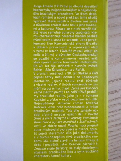 ZMIZENÍ SVATÉ BARBORY, JORGE AMADO, **an