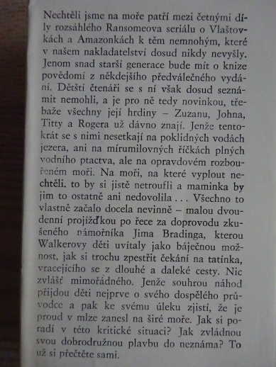 NECHTĚLI JSME NA MOŘE, ARTHUR RANSOME, **an