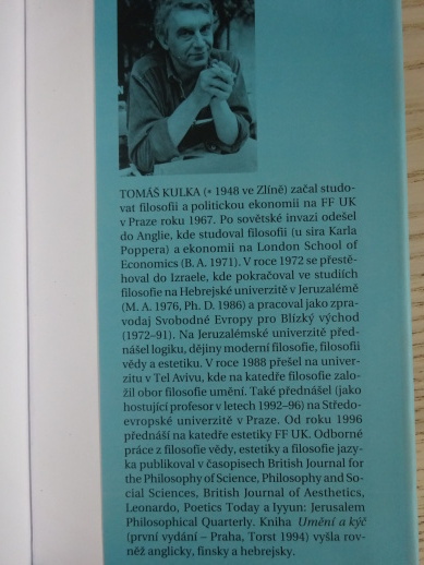 UMĚNÍ A KÝČ, TOMÁŠ KULKA, **an