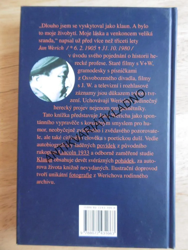 ÚSMĚV KLAUNA, JAN WERICH, **an