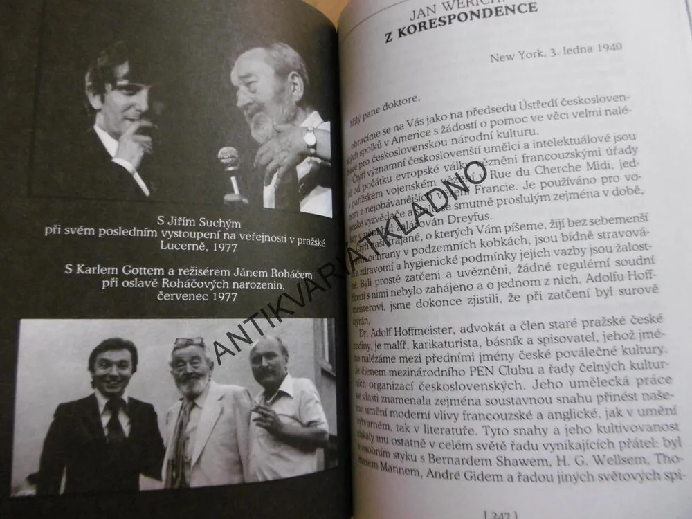 ROZHOVORY S JANEM WERICHEM, JIŘÍ JANOUŠEK