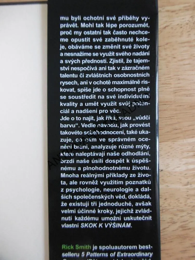 SKOK K VÝŠINÁM, JAK ZÁSADNĚ ZLEPŠIT SVŮJ ŽIVOT, **an
