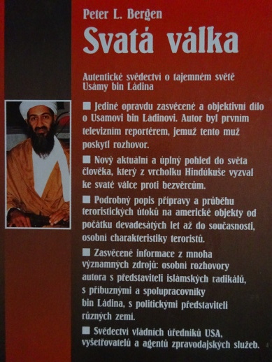 SVATÁ VÁLKA, PETER L. BERGEN, **an
