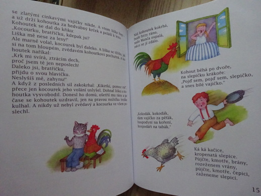 O KOHOUTKOVI A SLEPIČCE, ČESKÉ POHÁDKY A ŘÍKADLA, **an