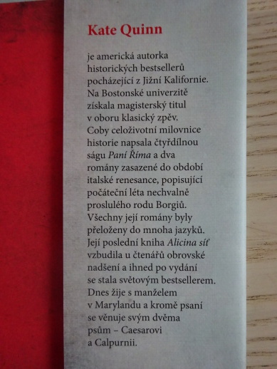 ALICINA SÍŤ, KATE QUINN, **an