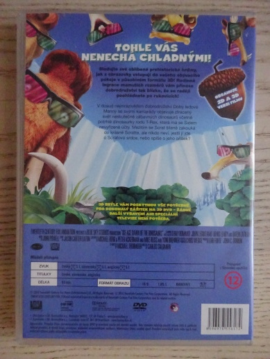 DOBA LEDOVÁ 3, ÚSVIT DINOSAURŮ, DVD FILM POHÁDKA