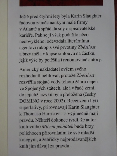 MRAZIVÝ STRACH, KARIN SLAUGHTER, **an