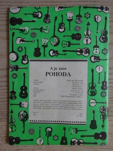 A JE ZASE POHODA 5, JIŘÍ WABI RYVOLA II., ZPĚVNÍK, NOTY, TEXTY,AKORDY