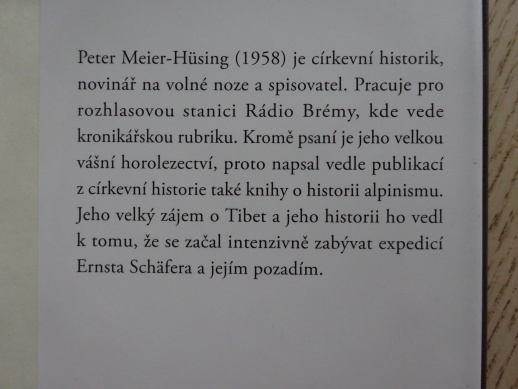 NACISTÉ V TIBETU, PETER MEIER-HÜSING, **an