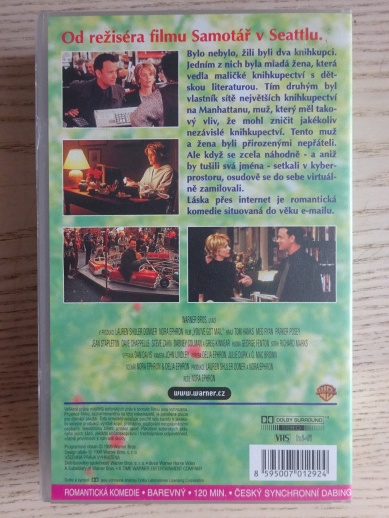 LÁSKA PŘES INTERNET, HANKS, MEG RYAN, VHS