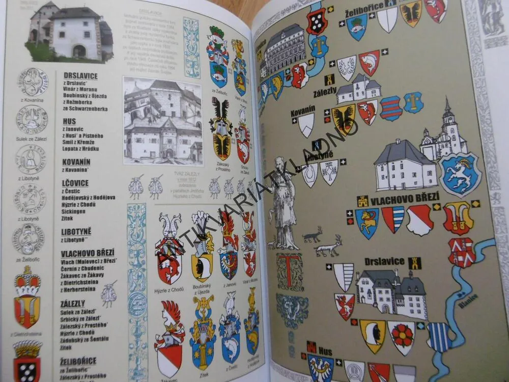 ERBOVNÍ MAPA HRADŮ, ZÁMKŮ, A TVRZÍ V ČECHÁCH 9., MYSLIVEČEK