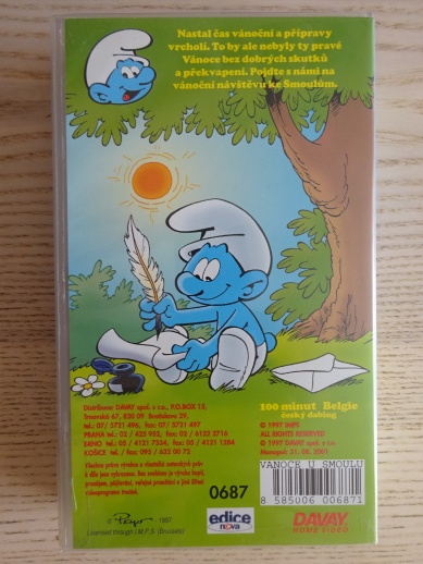 ŠMOULOVÉ, VÁNOCE U ŠMOULŮ, VHS VIDEOKAZETA