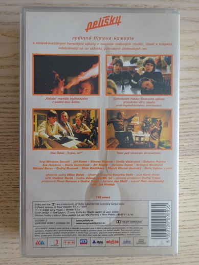 PELÍŠKY, VHS VIDEOKAZETA