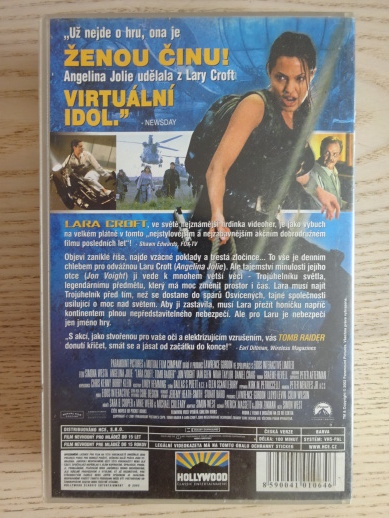 TOMB RAIDER, LARA CROFT, VHS VIDEOKAZETA