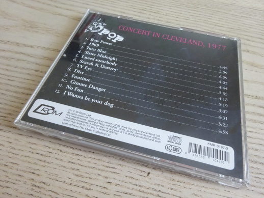 IGGY POP, CONCERT IN CLEVELAND 1977, CD HUDBA