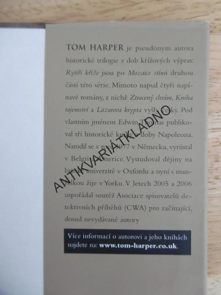 RYTÍŘI KŘÍŽE, TOM HARPER