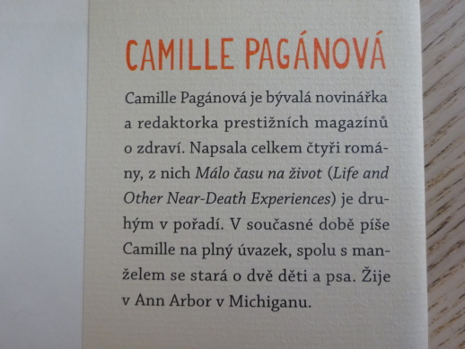 MÁLO ČASU NA ŽIVOT, CAMILLE PAGÁNOVÁ, **an