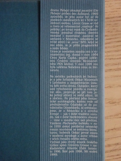 PLECHOVÝ BUBÍNEK, GÜNTER GRASS, **an