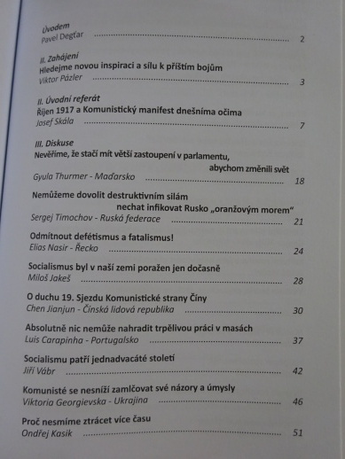 O TEORII A PRAXI KOMUNISTICKÉHO HNUTÍ, KSČ, **an