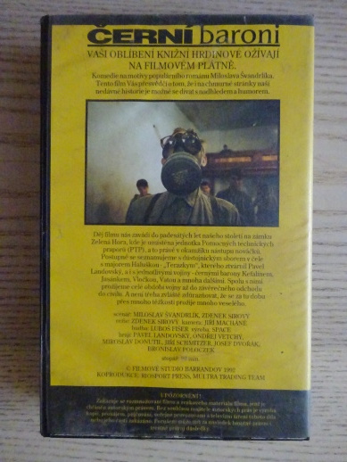 ČERNÍ BARONI, VHS VIDEOKAZETA