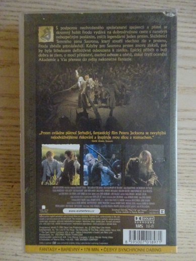 PÁN PRSTENŮ: SPOLEČENSTVO PRSTENU, VHS
