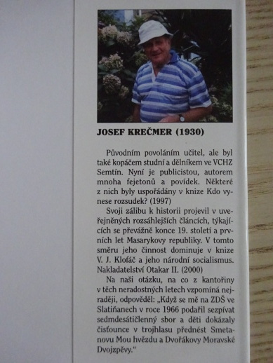HŘÍŠNÝ SVĚTEC ŠUMAŘ JANÁK, JOSEF KREČMER, **an