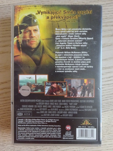 HARTOVA VÁLKA, VHS VIDEOKAZETA