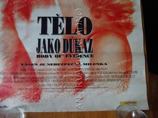 TĚLO JAKO DŮKAZ, MADONNA, W. DAFOE, PLAKÁT 12T